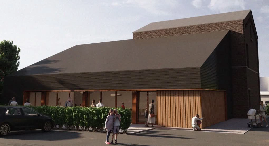 image 3D du bâtiment de la future maison rurale de Haut ittre