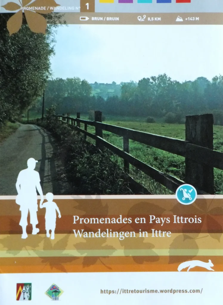 Couverture de la brochures avec les balades sur les sentiers ittrois