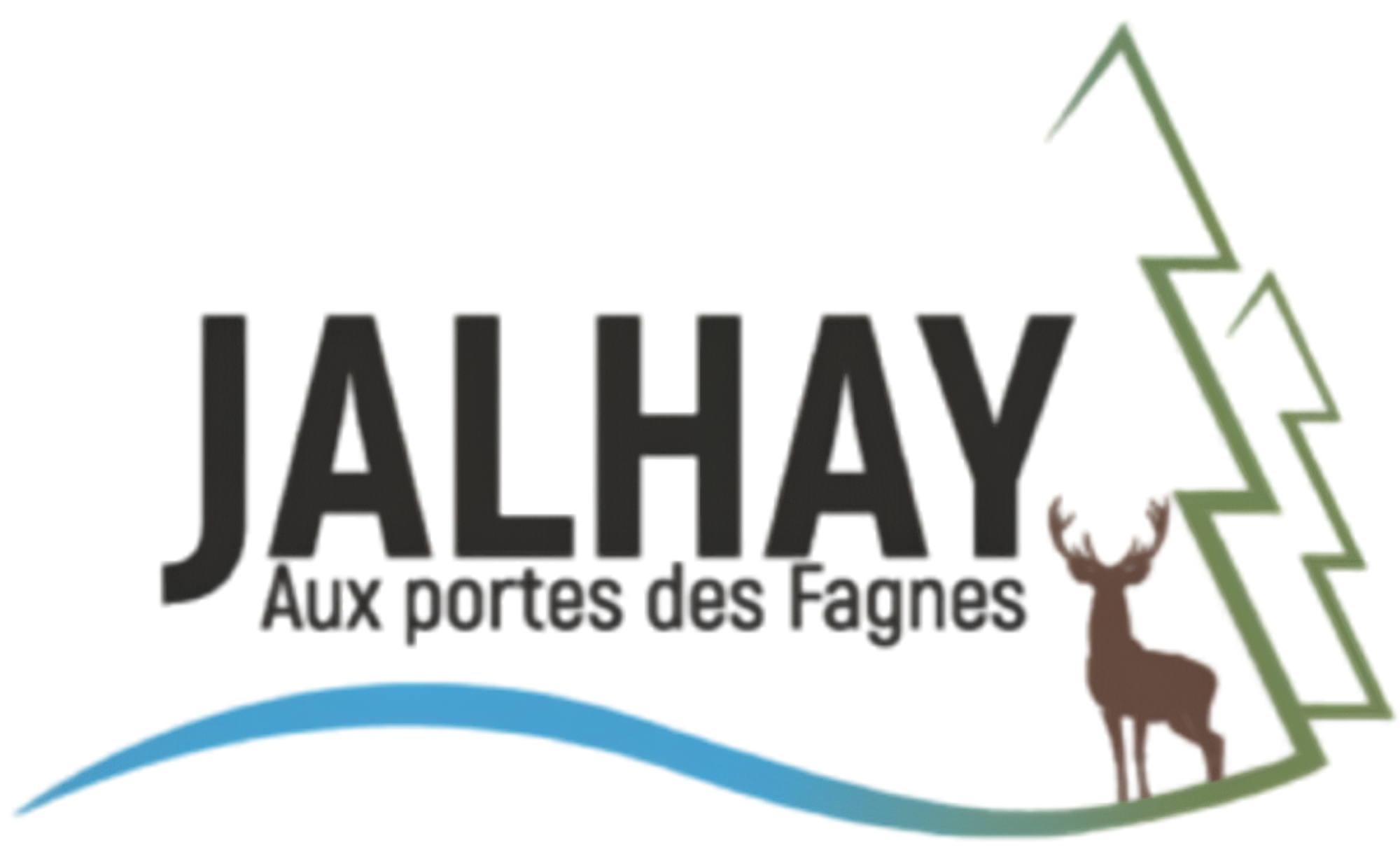 Logo et slogan de la commune de Vielsalm : "Aux portes des Fagnes"