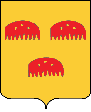Blason de la commune de Ohey : D'or à trois peignes de chevaux de gueules